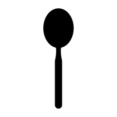 spoon and food icon.