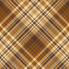 Seamless pattern in simple light yellow and brown colors for plaid, fabric, textile, clothes, tablecloth and other things. Vector image. 2