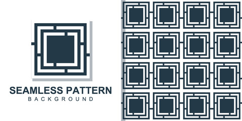 Concept seamless pattern background with rectangle shapes