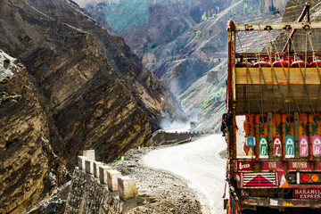 mountain road in the himalayas