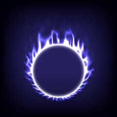 Glowing swirl light effect. Abstract magic frame. Power energy of circular element. Luminous sci-fi. Shining neon lights cosmic. Futuristic swirl universe trail effect. Glitch, rays  and flame