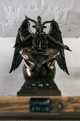 Bronze statue / figure of winged demon