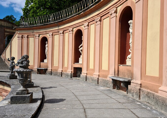 Obraz premium Villa Bettoni is a beautiful baroque style villa overlooking Lake Garda.