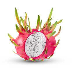 Dragon fruit isolated on transparent png