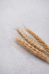 wheat ears on table