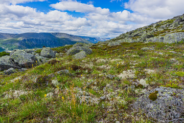 Mountains Apatite. Ski resort- Arctic region of Russia is a popular hiking trail