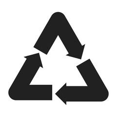 Recycle arrow icon.