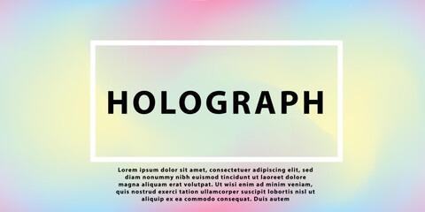 holograph desain for banner flayer 