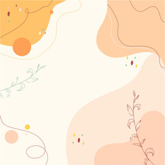 Beautiful leaves with pastel background.