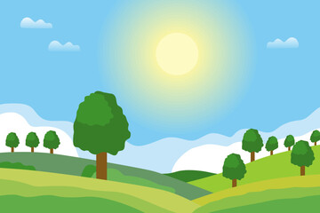 Obraz premium Greenery And Mountain Landscapes