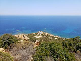 panoramic view from Capo Comino Sardinia
