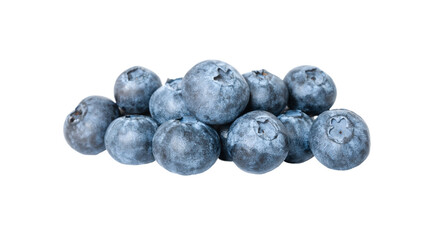 many blueberries isolated