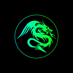 dragon gradient logo