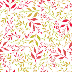 Summer sprouts pattern seamless vector. Abstract