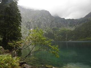 lake Morskie Oko in the mountains Tatra in Poland © Nick-Luhminski