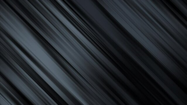 Black and gray diagonal lines motion background. Seamless loop animation