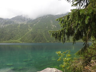 lake Morskie Oko in the mountains of Poland © Nick-Luhminski