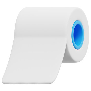 Toilet Paper 3d Render Icon Illustration