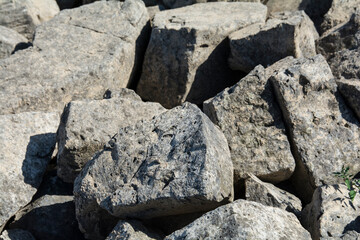 rocks and stones at the river