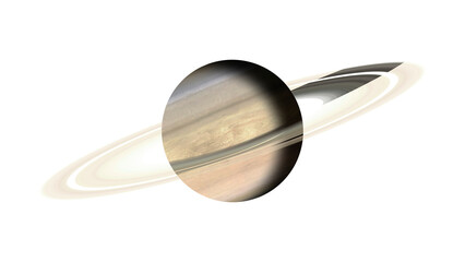 Saturn planet isolated texture