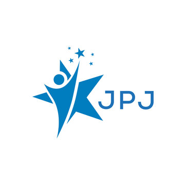 JPJ Letter logo white background .JPJ Business finance logo design vector image in illustrator .JPJ letter logo design for entrepreneur and business.
