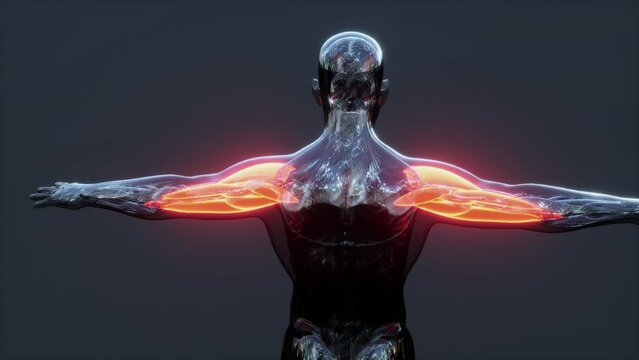 Digital scan of human muscular system