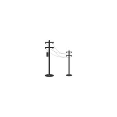 Fototapeta na wymiar electric pole logo design illustration