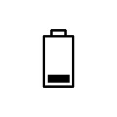 Battery icon. battery charge level. battery charging icon on white background