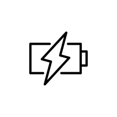 Battery icon. battery charge level. battery charging icon on white background