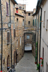 the historic center of Volterra tuscany Italy