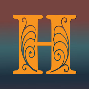 h logo design vector
