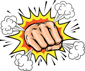 Exploding Cartoon Fist