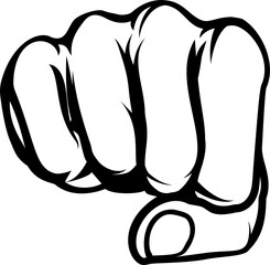 Comic Book Style Fist