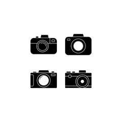 Photo and camera icon. Icons of photography, image, photo gallery and photo camera. vector illustration on white background