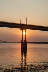 Bridge at sunset
