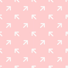 White arrows on pink background.