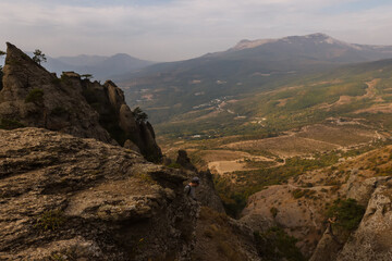 Demerdzhi mountain range. View of the valley