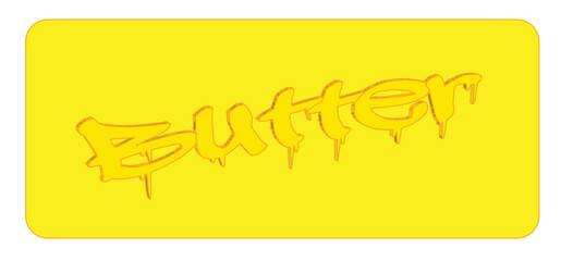 Butter Abstract With Text