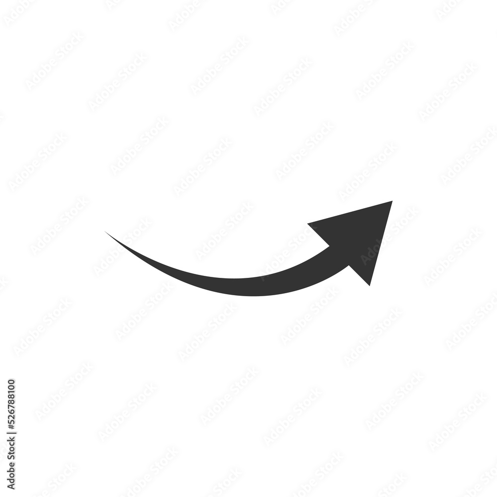 Wall mural arrow icon set. colored arrow symbols. arrow of different types. arrow isolated vector graphic eleme
