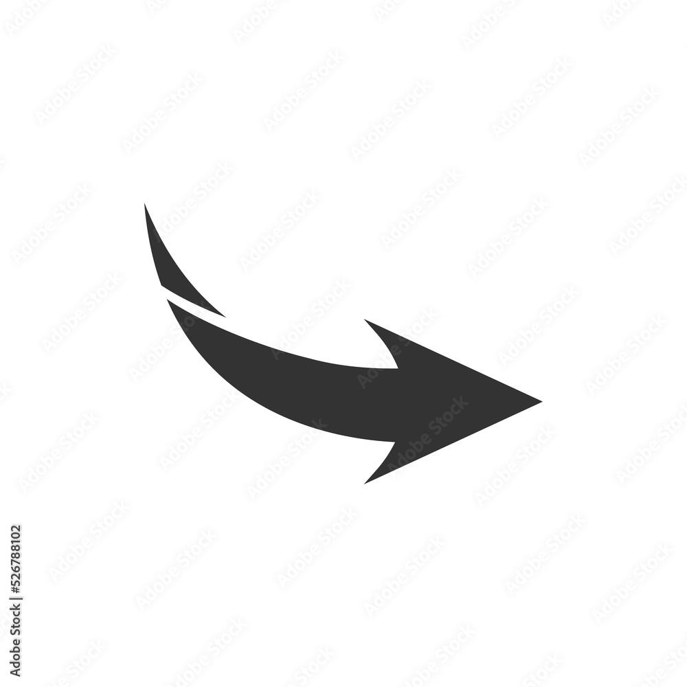 Wall mural arrow icon set. colored arrow symbols. arrow of different types. arrow isolated vector graphic eleme