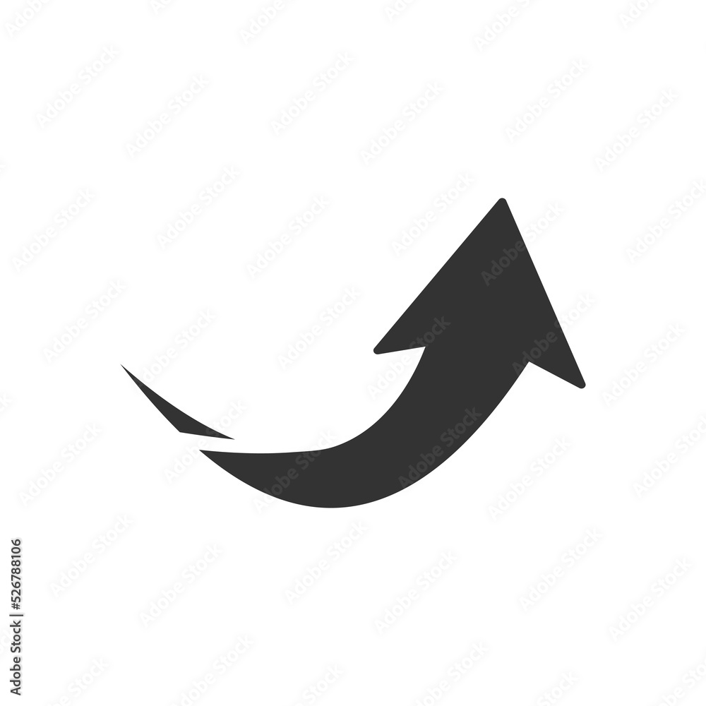 Wall mural arrow icon set. colored arrow symbols. arrow of different types. arrow isolated vector graphic eleme