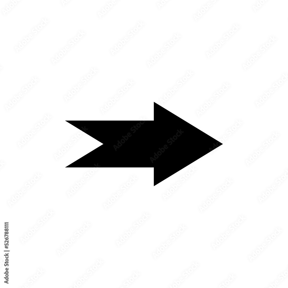 Wall mural arrow icon set. colored arrow symbols. arrow of different types. arrow isolated vector graphic eleme
