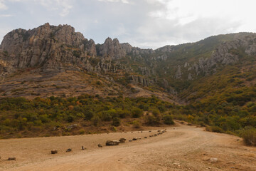 Valley and rocks near Demerdzhi Rocks