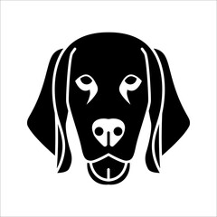 Dog icon Vector illustration on white background. Animal Logotype concept. Logo design template.