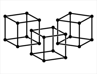 Cube Molecule Icon M_2208002