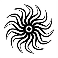 Tribal Tattoo Sun M_2208025