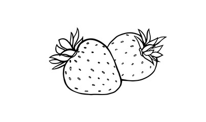Strawberry - outline
