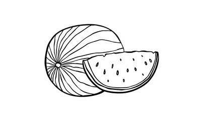 Watermelon - outline