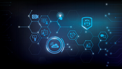 Streaming live background, online video stream icon, world digital internet TV banner design