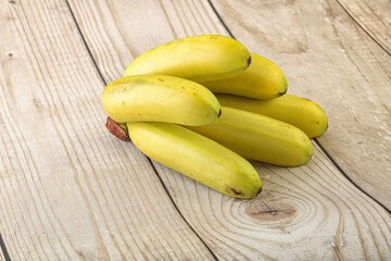 Ripe sweet organic banana heap